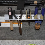 12" Aluminum Tool Holder Rack – 4-Slot Fishing Tool Organizer