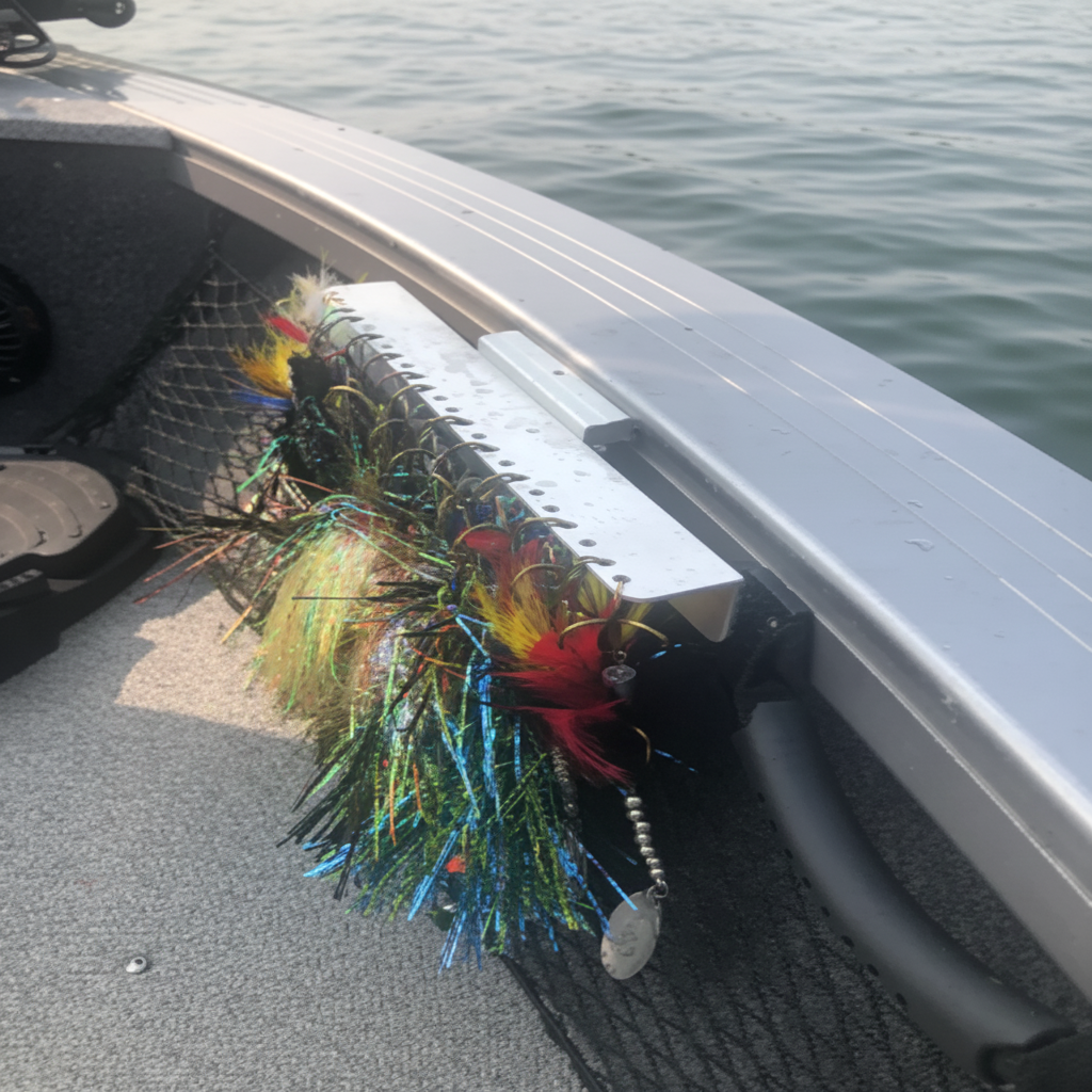 Lure Rack On Boat