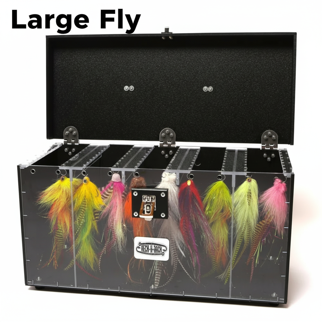 Musky Fly Tackle Box – Large & Small Fly Storage – Reck-n-Rack