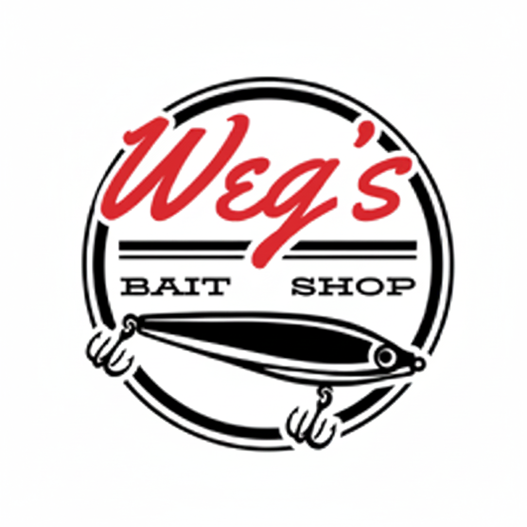 Weg's Bait Shop Logo Enhanced